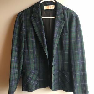 Vintage plaid Pendleton blazer